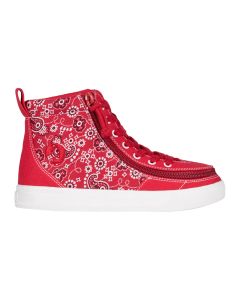 Billy Classic Lace High Tops Red Paisley Schoenen