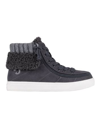 Billy Charcoal Grey Cuff Zipper Schoenen