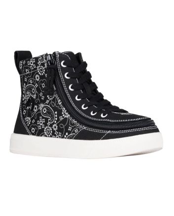 Billy Classic Lace High Tops Black Paisley Schoenen