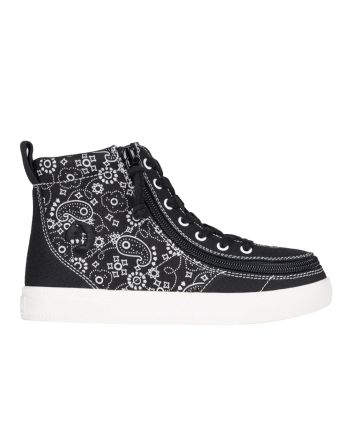 Billy Classic Lace High Tops Black Paisley Schoenen
