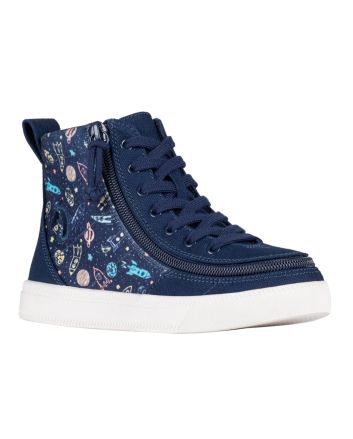 Billy Classic Lace High Tops Navy Space Schoenen