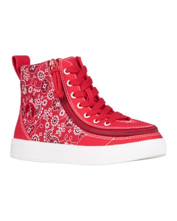 Billy Classic Lace High Tops Red Paisley Schoenen