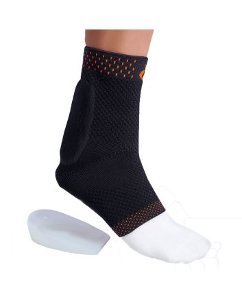 Orliman Elastische Enkelbrace met Achillespeespad en Hielkussen Achillosil