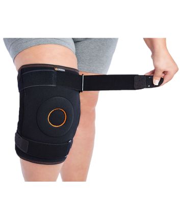 Orliman Wraparound Kniebandage met Biaxiale Gewrichten en Metalen Steunen