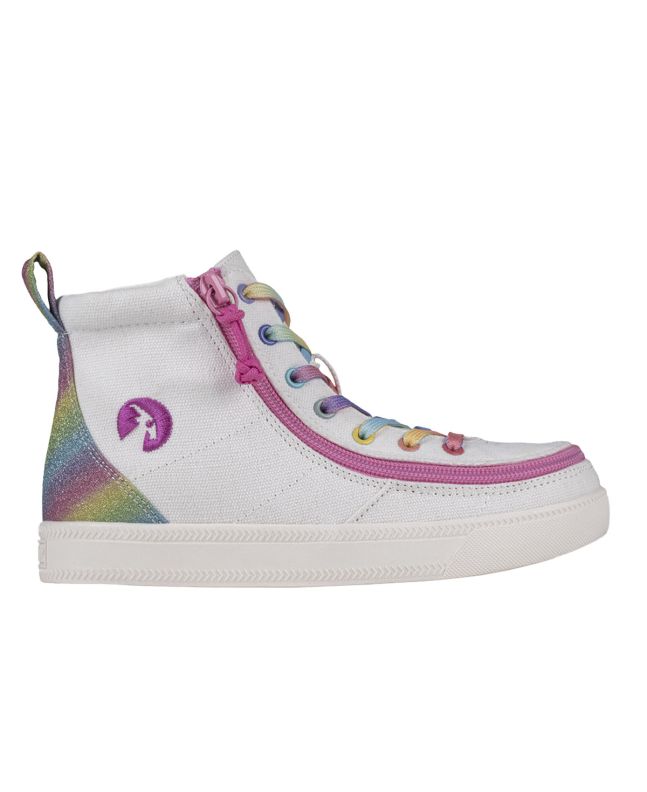 Billy White Rainbow Classic Lace High Schoenen