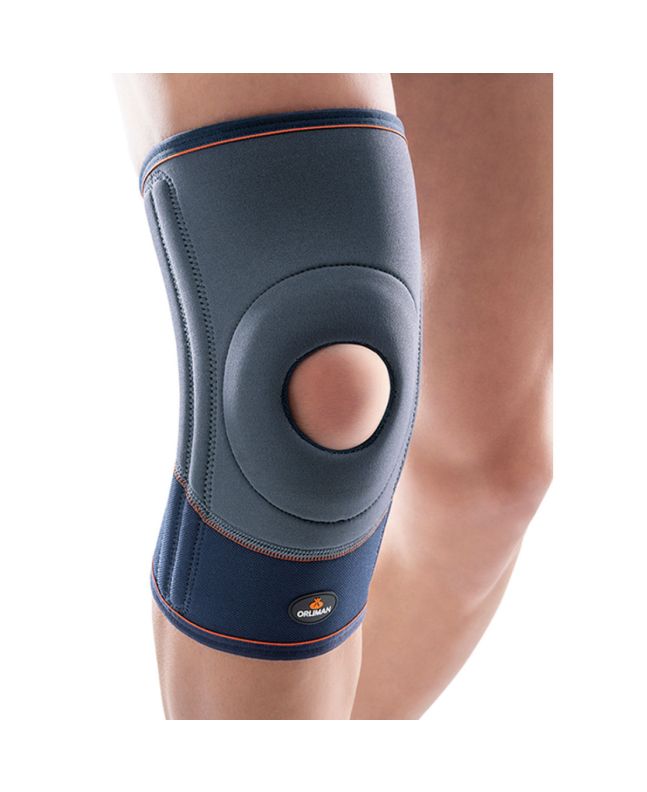 Orliman Neopreen Kniebandage met Flexibele Laterale Stabilisatoren